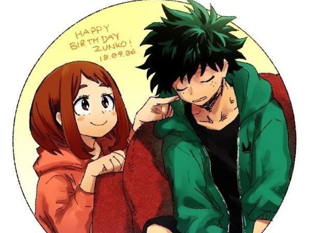 Uraraka e Midorya