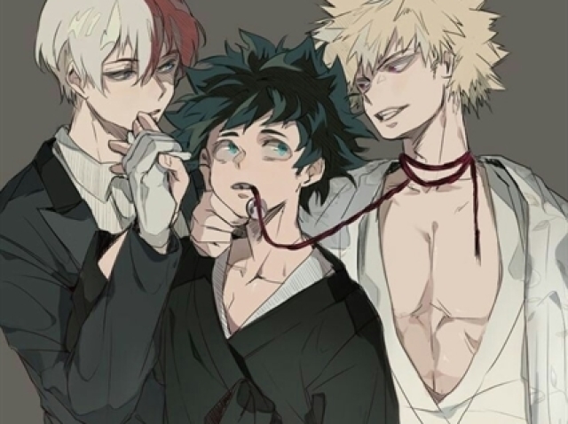 Bakugou, Todoroki e Deku