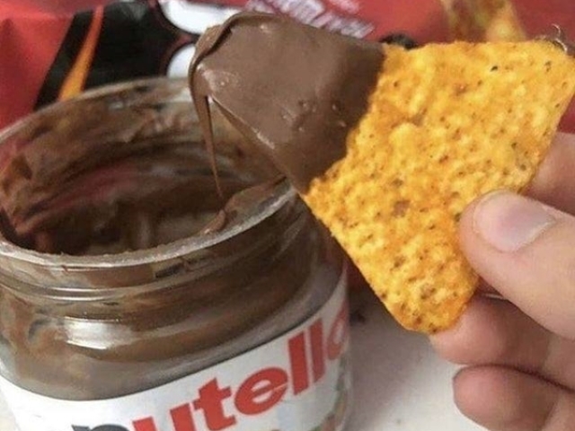 doritos com nutella