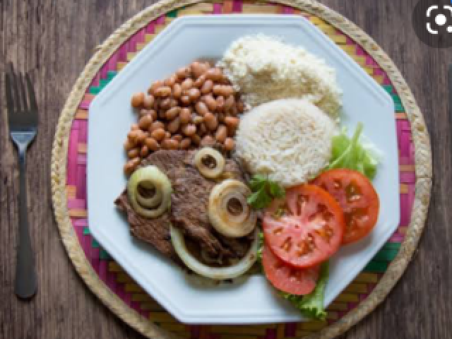 Um almoço gostoso.