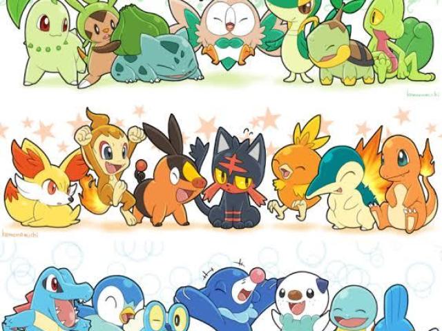 Qual tipo dos inicias de Pokémon mais combina com você?