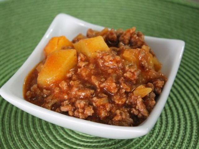 Carne moída e Batata