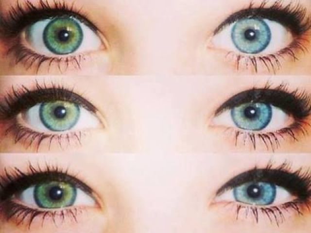 Heterocromia verde/azul 😍