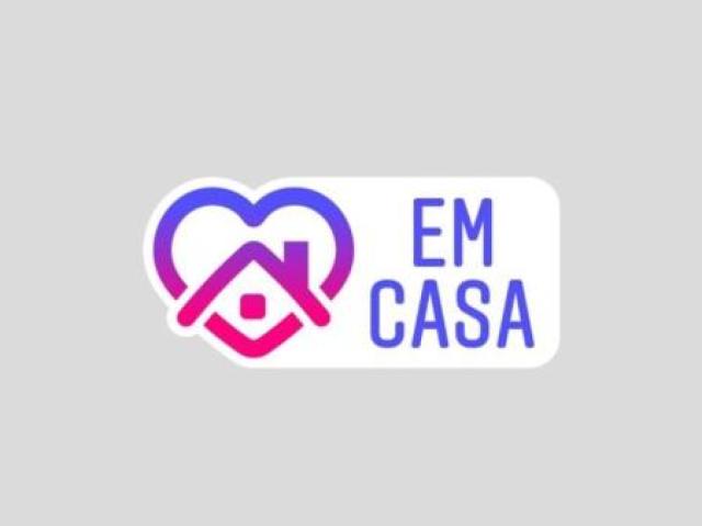 em casa