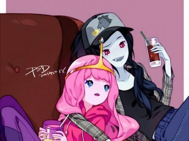 Marceline x Princesa Jujuba ou Princesa Jujuba x Marceline