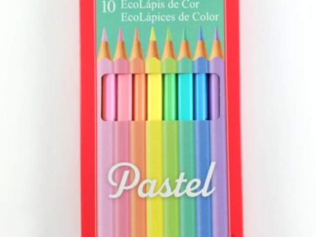 Lápis de cor pastel para desenhos fofos