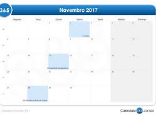 Vinte e um de novembro de 2017