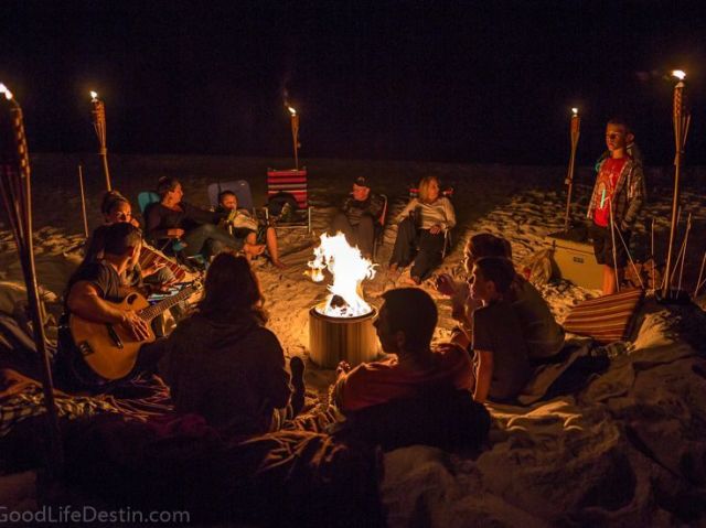 Acampamento com os amigos