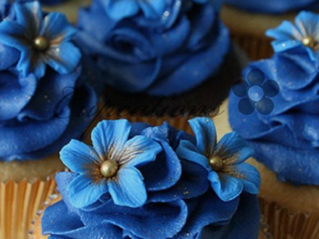 cupcake azul