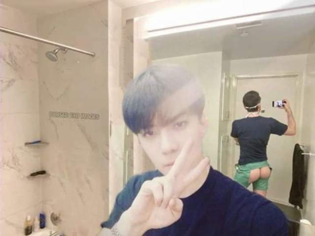 Sehun semi nude