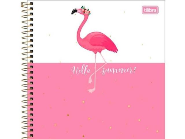 caderno flamingo