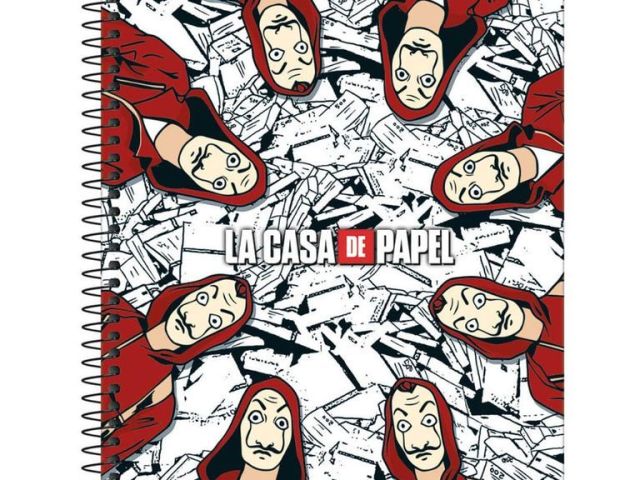 caderno la casa de papel