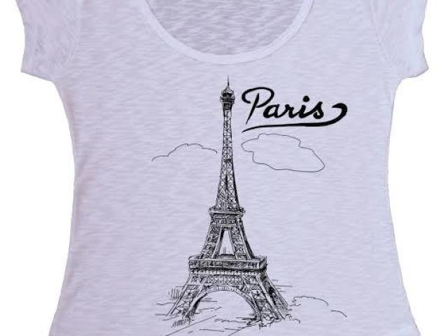 blusa escrito paris 😍