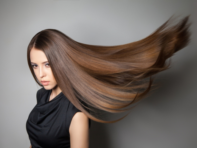 Ele estará assim se teu cabelo for liso.