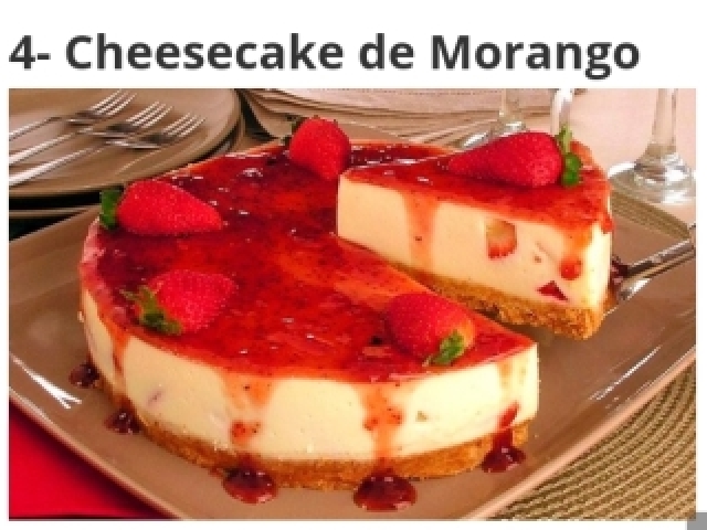 Cheesecake de morango