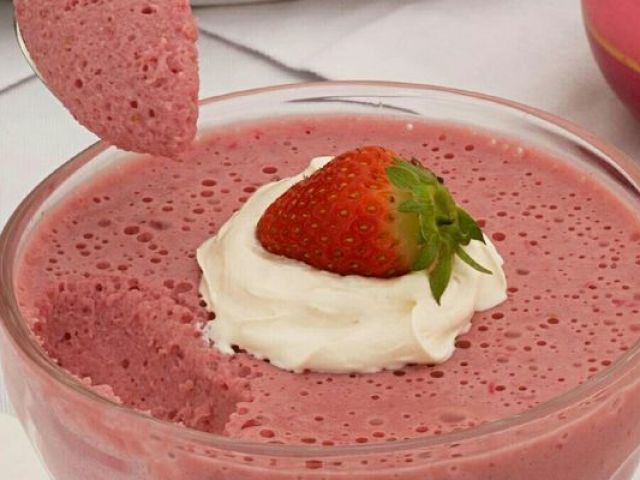 Mousse de morango