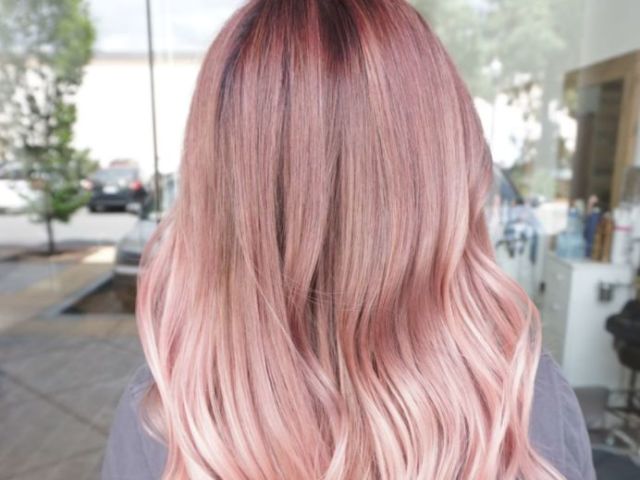 cabelo rose gold