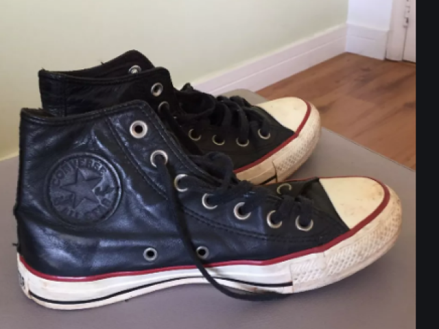 All Star Azul Couro