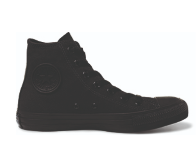 ALL STAR BLACK LEATHER