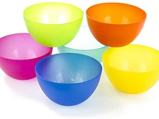 Os bowlzinhos de plastico