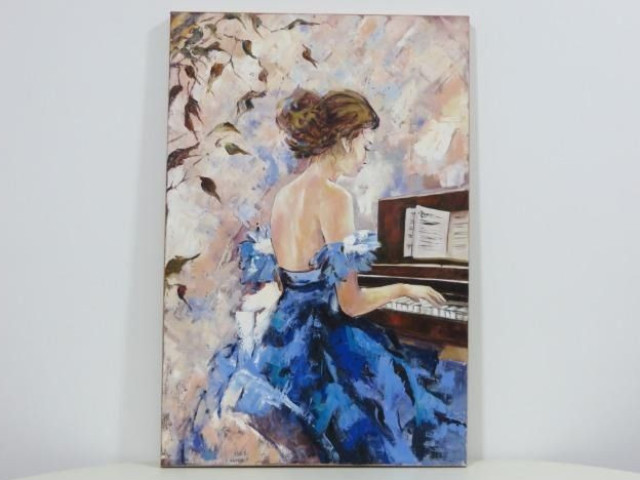 Quadro decorativo A Pianista