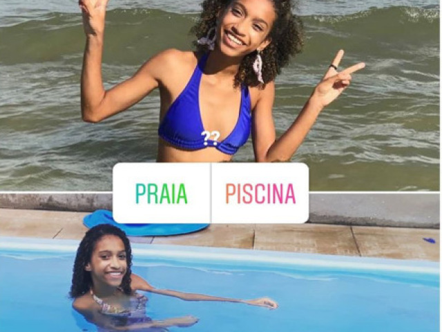 Praia e piscina