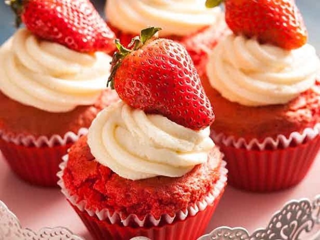 Cupcake de morango