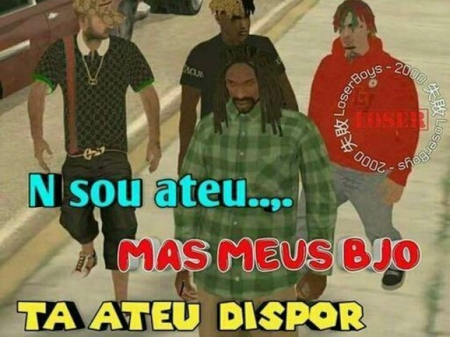 N sou ateu 
Mas meus bjo
Tá ateu dispor