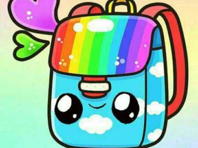 mochila, estojo, papel, e låpis né amores