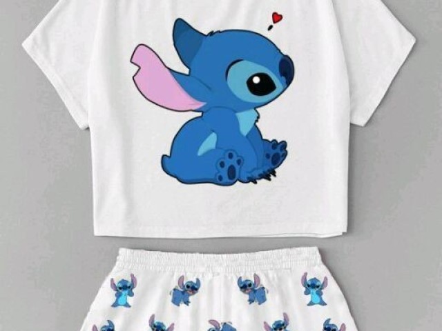 E um shorts ( sou apaixonada no Stitch)