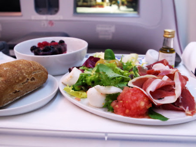 comida de avião bem saúdavel