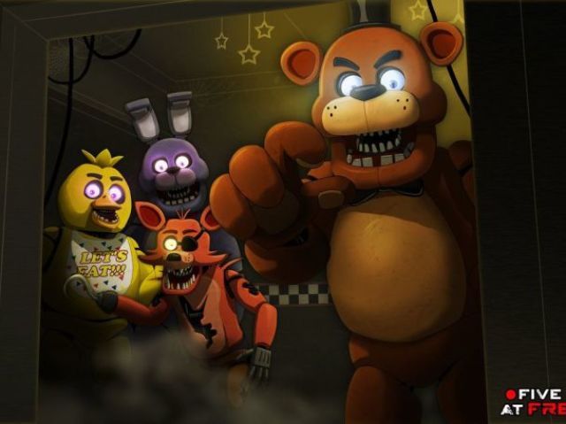 freddy,bonnie,chica,foxy e golden freddy