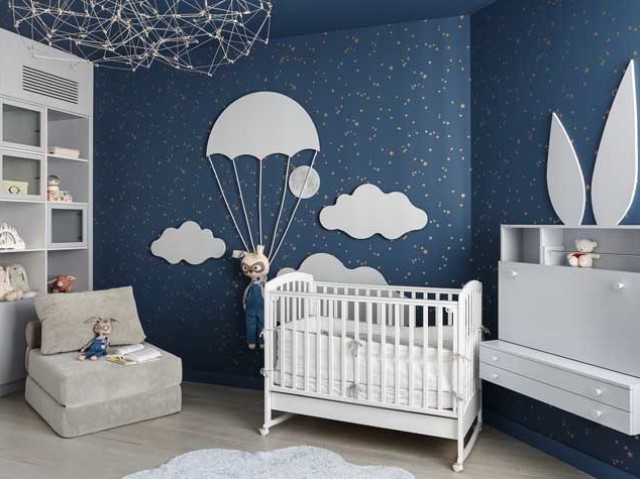 Quarto de bebê Masculino Azul