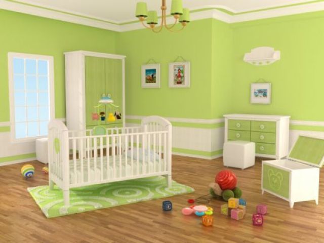 Quarto de bebê Masculino Verde