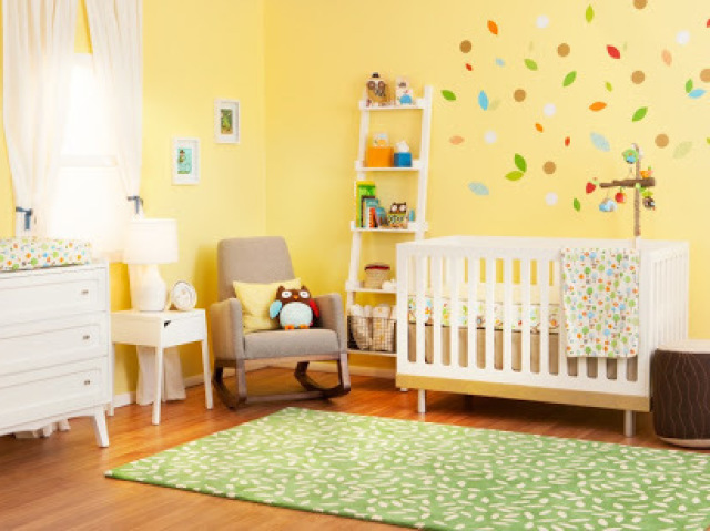 Quarto de bebê Masculino Amarelo