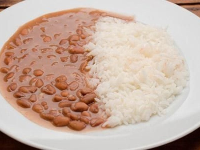 Arroz e feijão