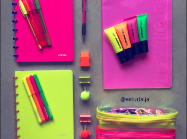 Material Escolar Neon
