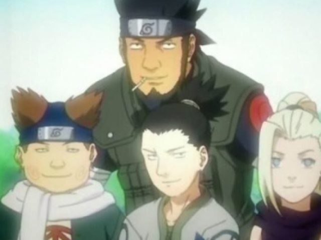 Shikamaru Nara//Ino Yamanaka//Choji Akimichi//Asuma Sarutobi.