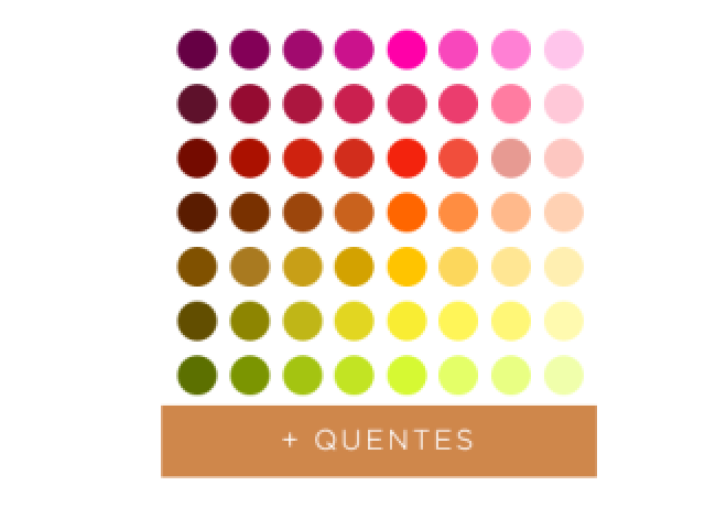 Cores quentes