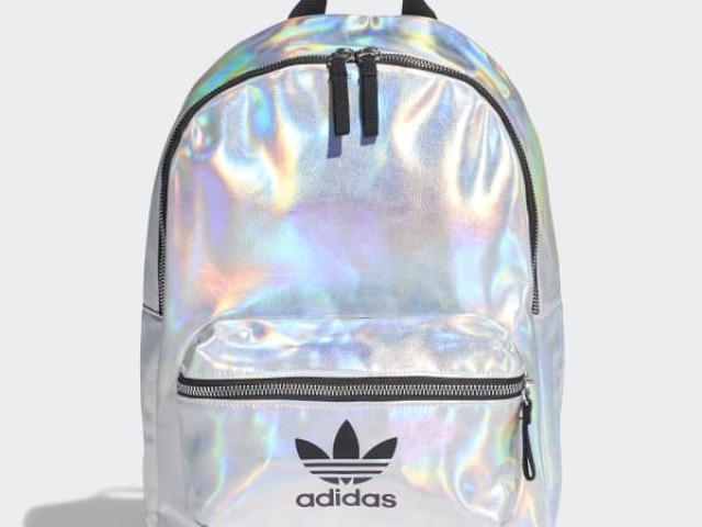 mochila adidas holográfica