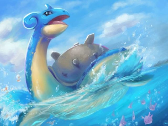 Meu Lapras aprendeu raio congelante.