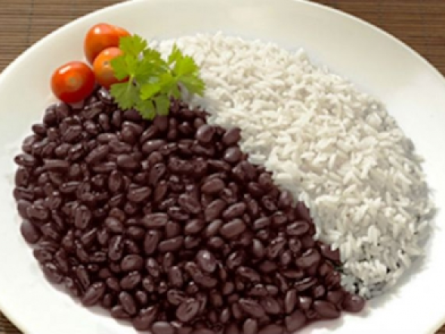 Arroz e feijão