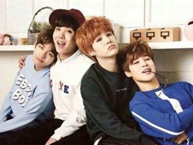 Yoongi,Taehyung,J-hope e Jimin