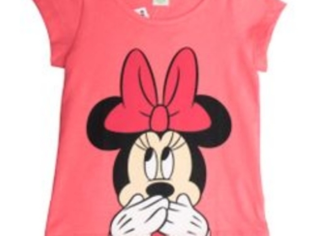 Blusa rosa da minnie