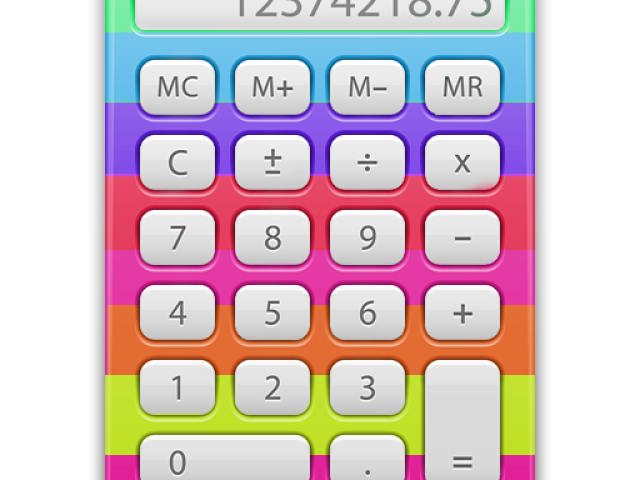 Calculadora raibow color