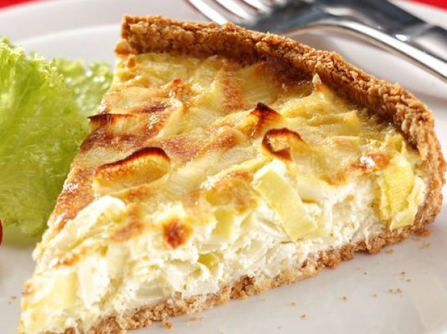 Quiche de alho poró (é muito bom!)