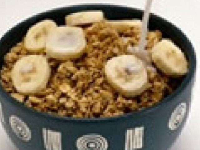 banana com granola