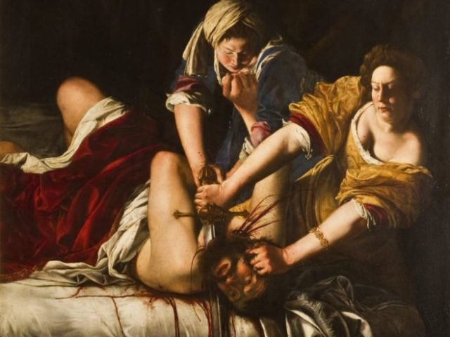 Judith decapitando Holofernes, Artemisia Gentileschi
(fonte: https://bit.ly/34dW9s2)