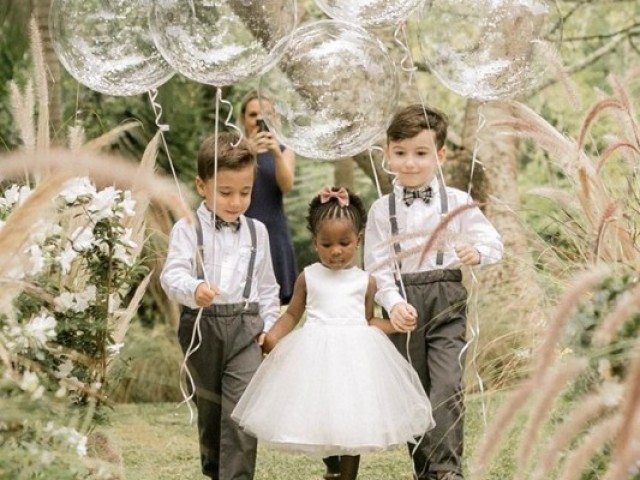 trio Dois meninos e uma menina