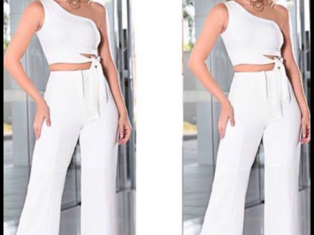 Top e calça branca